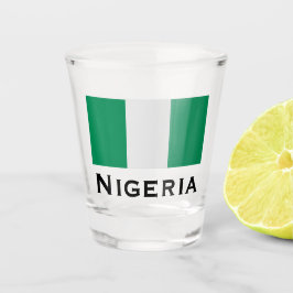 Nigeria med Nigerias Flagga (Väster Afrika)