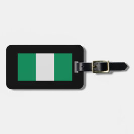 Nigeria med Nigerias Flagga (Väster Afrika) Bagagebricka