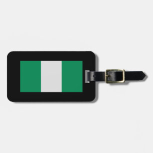 Nigeria med Nigerias Flagga (Väster Afrika) Bagagebricka