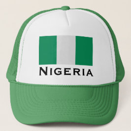 Nigeria med Nigerias Flagga (Väster Afrika) Keps