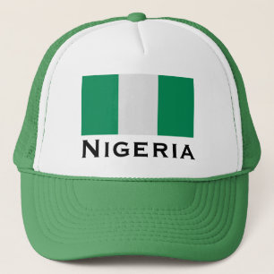 Nigeria med Nigerias Flagga (Väster Afrika) Keps