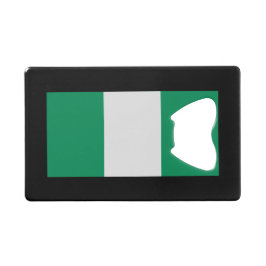 Nigeria med Nigerias Flagga (Väster Afrika) Kreditkort Flasköppnare