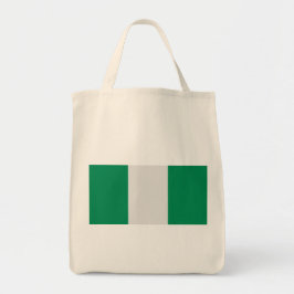 Nigeria med Nigerias Flagga (Väster Afrika) Tygkasse