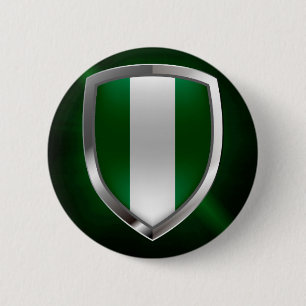 Nigeria Metallic Emblem Knapp