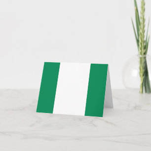 Nigeria (Nigeria) Flagga Kort