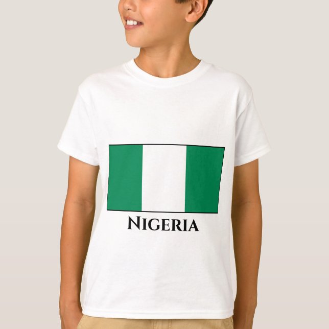 Nigeria (Nigeria) Flagga T Shirt (Framsida)