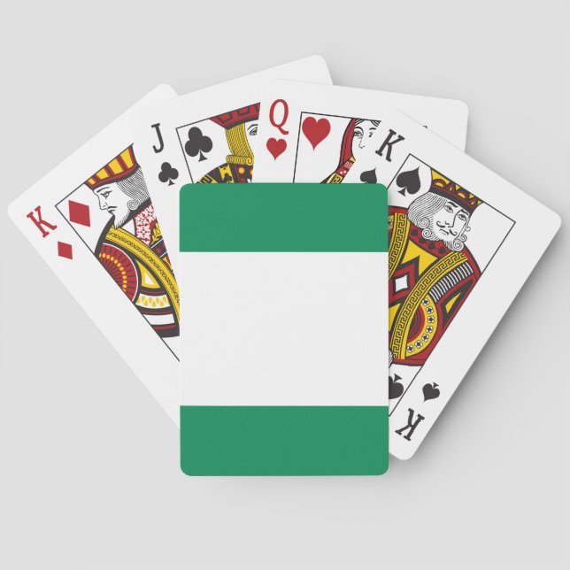 Nigeria (nigeriansk) flagga casinokort (Baksidan)