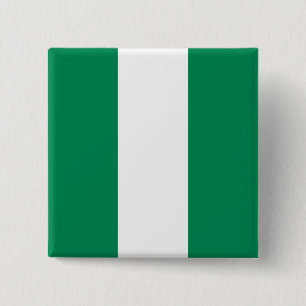 Nigeria (Nigerianska Flagga) Knapp