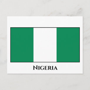 Nigeria (Nigerianska Flagga) Vykort