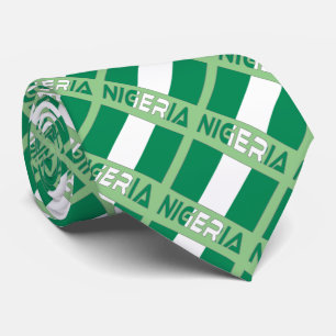 Nigeria och Nigerias Flagga Tilt Slips