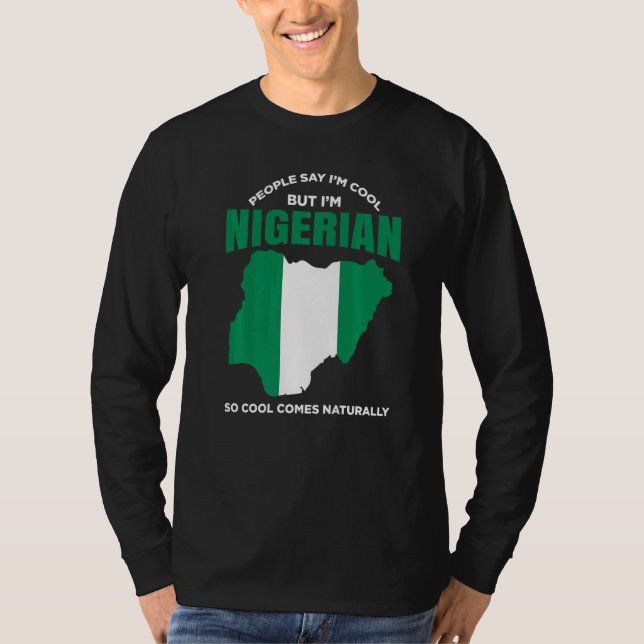Nigeria Pride Nigerian African American Nigerian R T Shirt (Framsida)