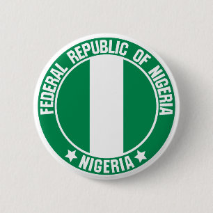 Nigeria Round Emblem Knapp