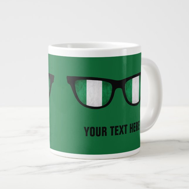 Nigeria Shades anpassningsbar mugg Jumbo Mugg (Framsida höger)