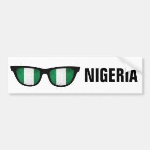 Nigeria Shades anpassningsbar text & färg bildekal