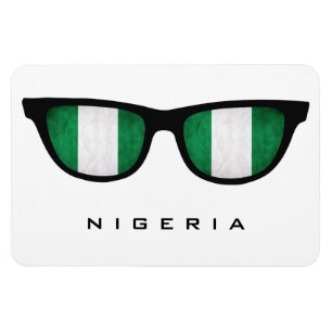 Nigeria Shades anpassningsbar text & färg magnet