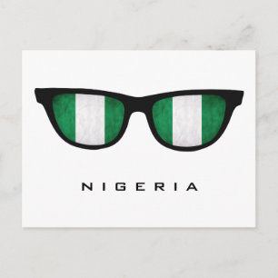 Nigeria Shades anpassningsbar text & färg vykort