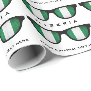 Nigeria skuggar den beställnings- text- & presentpapper