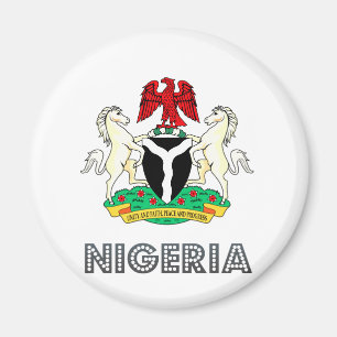 Nigeria vapensköld magnet