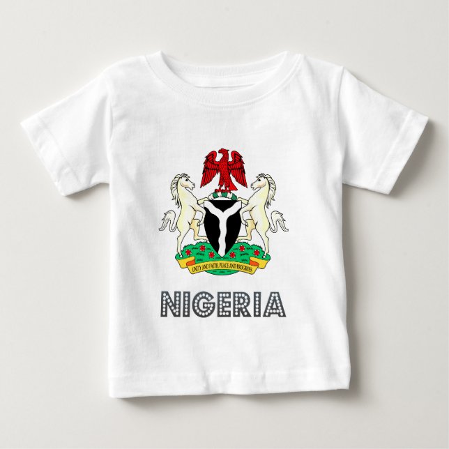 Nigeria vapensköld tee shirt (Framsida)