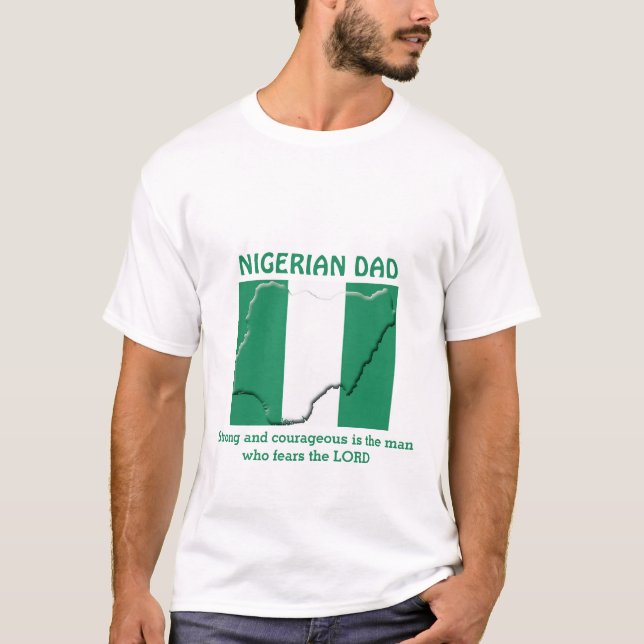 NIGERIAN PAPPA Stark djärv Personlig T Shirt (Framsida)