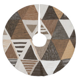 Nigerian patterns on a triangles background julgransmatta borstad polyester