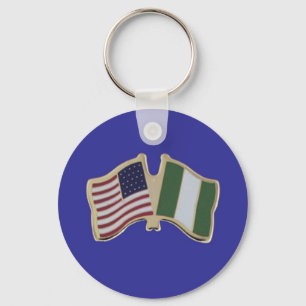 Nigeriansk amerikansk merk nyckelring