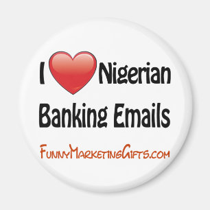 Nigeriansk bankrörelsee-posthumor magnet