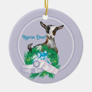 Nigeriansk dvärg Goat Wandeans Helgdag Ornament