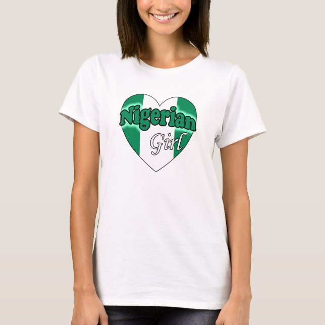 Nigeriansk flicka t-shirt (Framsida)