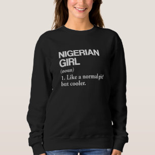 Nigeriansk flickdefinition Nigeria Flagga Land Lan T Shirt