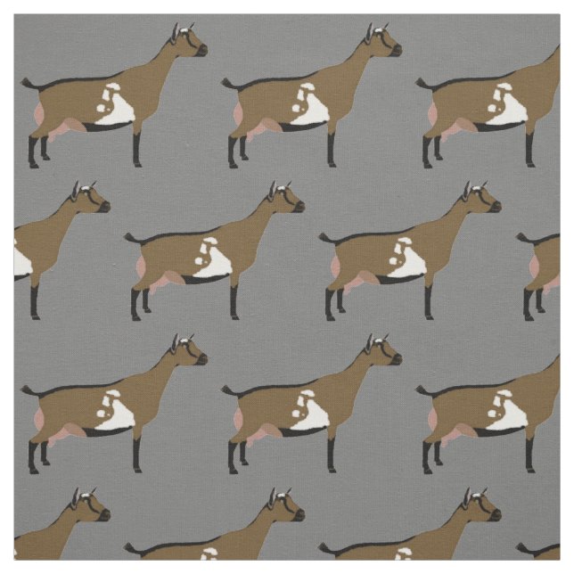 nigerianska Dwarf Dairy Goat Tyg (Provkarta)