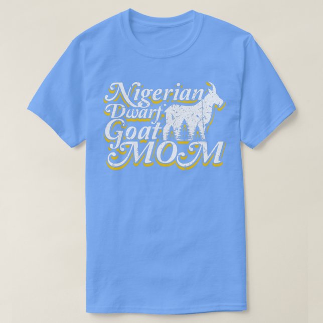 Nigerianska Dwarf Goat Mamma Pet Owner T Shirt (Design framsida)