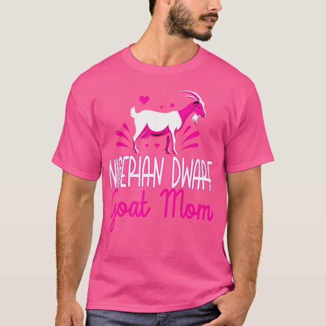 Nigerianska Dwarf Goat Mamma T Shirt (Framsida)