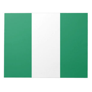 Nigerianska Flagga Anteckningsblock