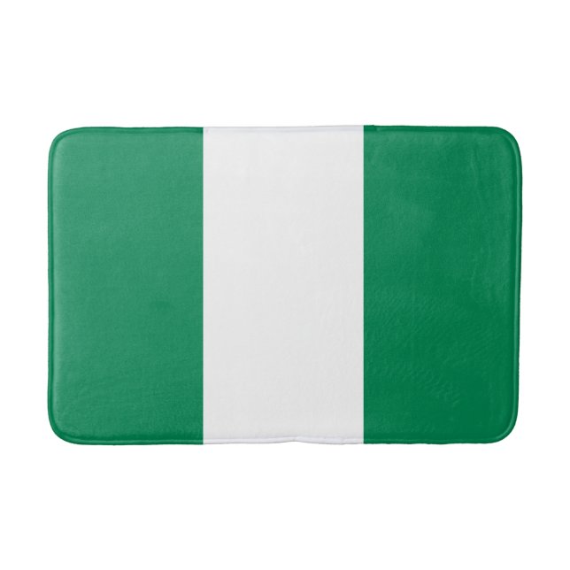Nigerianska Flagga Badrumsmatta (Framsidan)