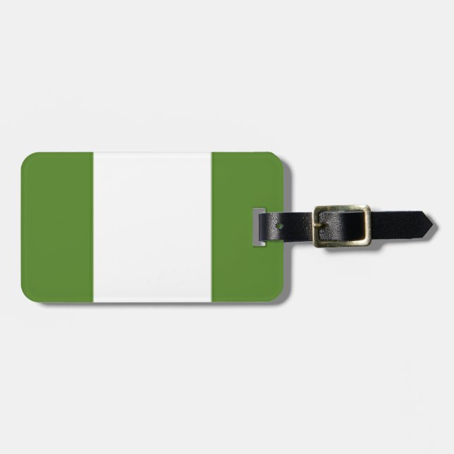Nigerianska Flagga Bagagebricka (Horisontell Framsida)