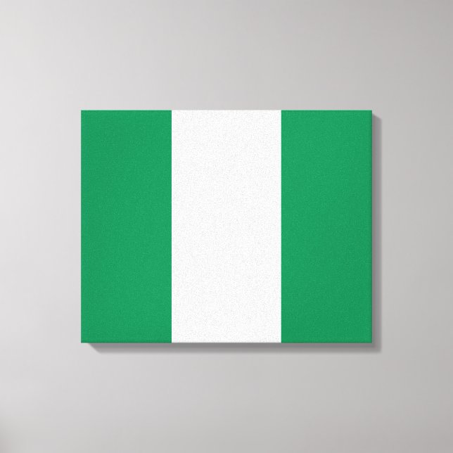 Nigerianska Flagga Canvastryck (Framsida)