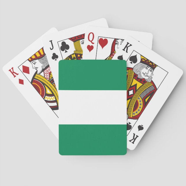 Nigerianska Flagga Casinokort (Baksidan)