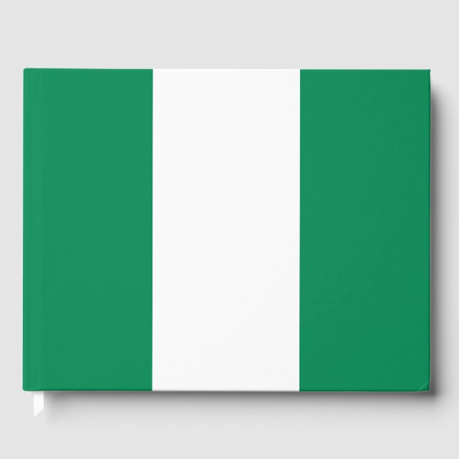 Nigerianska Flagga Gästböcker (Framsida)