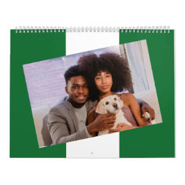 Nigerianska Flagga Insert Photo 2026 Nigeria Famil Kalender