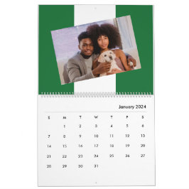 Nigerianska Flagga Insert Photo 2026 Nigeria Famil Kalender