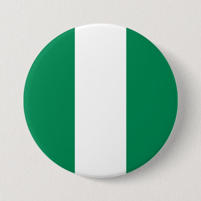 Nigerianska Flagga Knapp (Framsida)