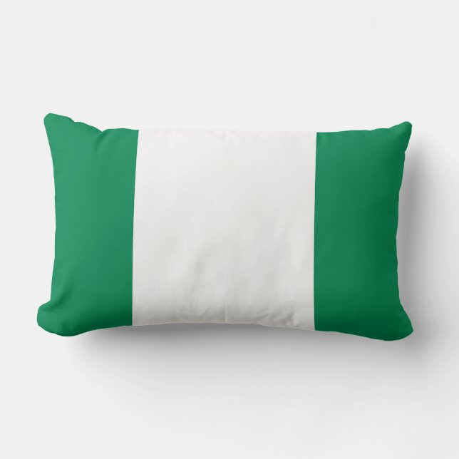 Nigerianska flagga lumbarkudde (Framsida)