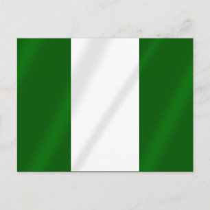 Nigerianska flagga Nigerias skjortor och presenter Vykort