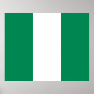 Nigerianska Flagga Poster