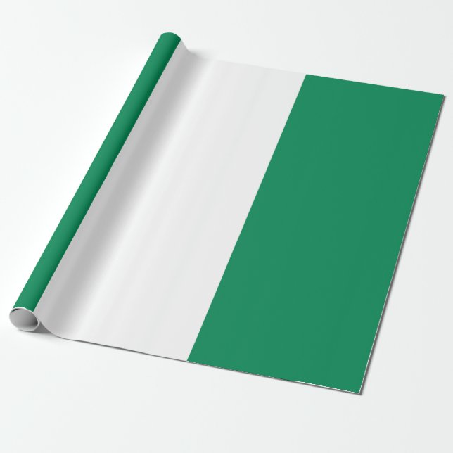 Nigerianska Flagga Presentpapper (Utrullad)