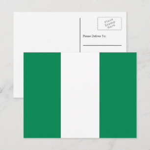 Nigerianska flaggan, Nigerias flagga Vykort
