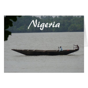 Nigerianskt fartyg hälsningskort