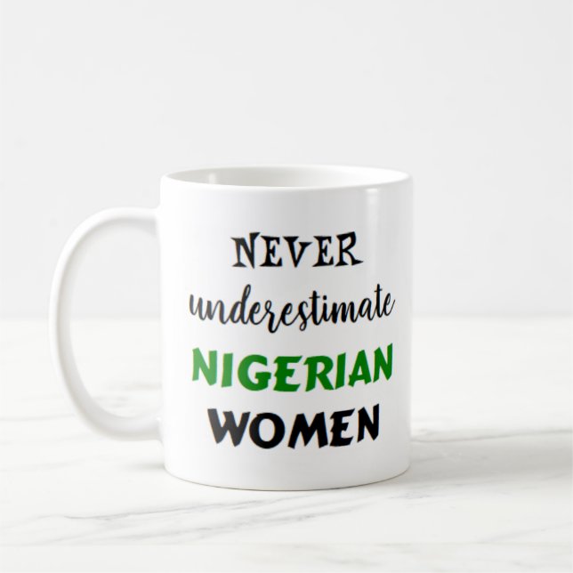 nigerianskt kvinnokaffe mugg (Vänster)