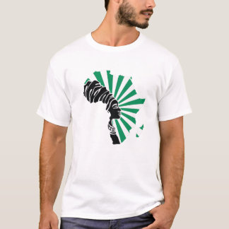 Nigerias Flagga Afrika Karta Etniskt kulturarv B T Shirt